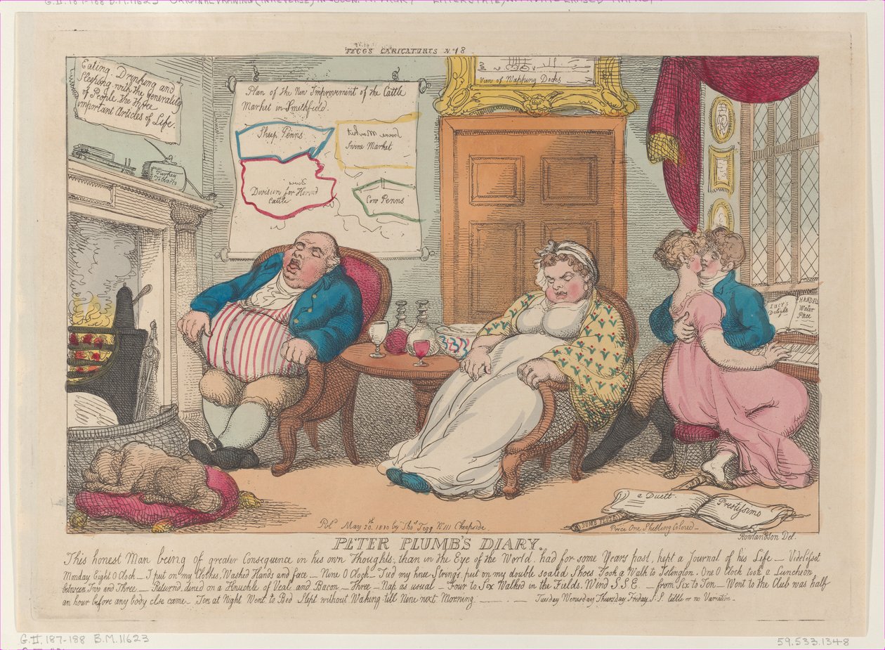 Diário de Peter Plumb, 20 de maio de 1810., 20 de maio de 1810. de Thomas Rowlandson