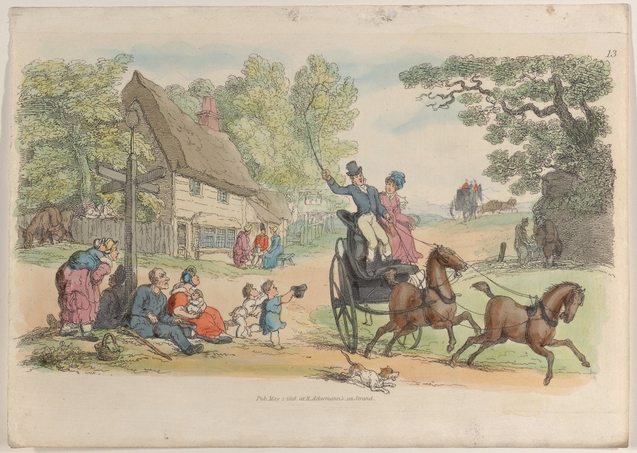 Placa 13, de World in Miniature, 1816., 1816. de Thomas Rowlandson
