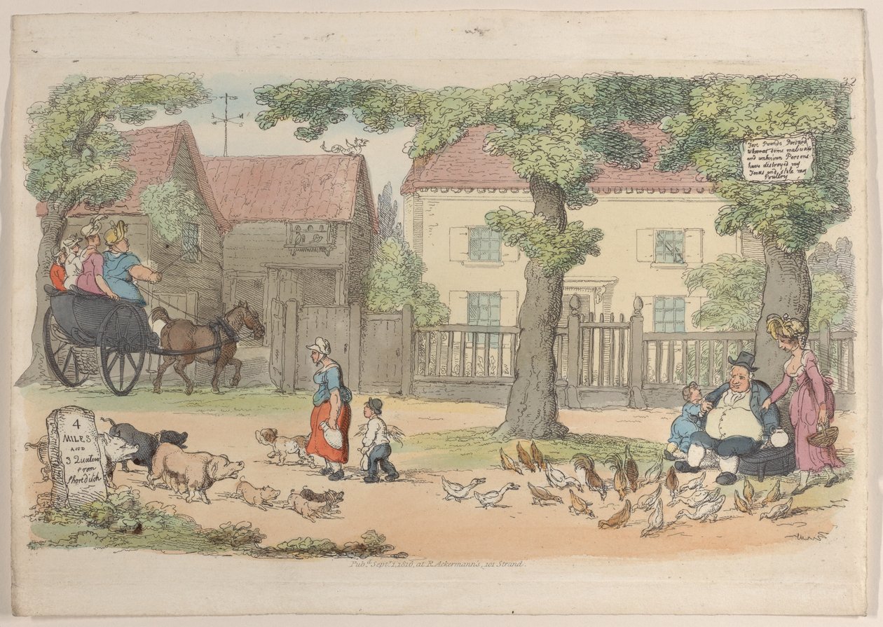 Placa 32, de World in Miniature, 1816., 1816. de Thomas Rowlandson