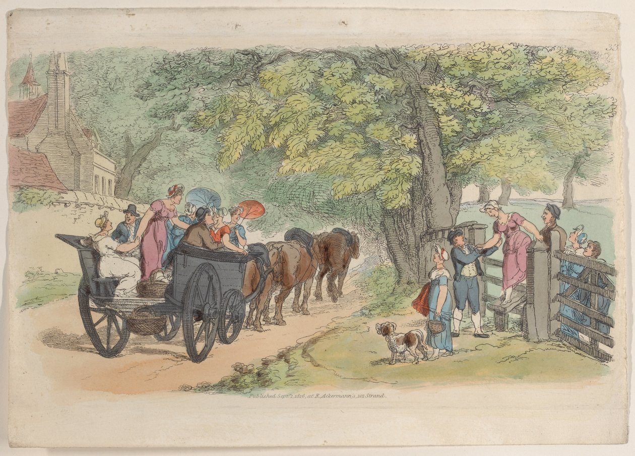 Placa 33, de World in Miniature, 1816., 1816. de Thomas Rowlandson