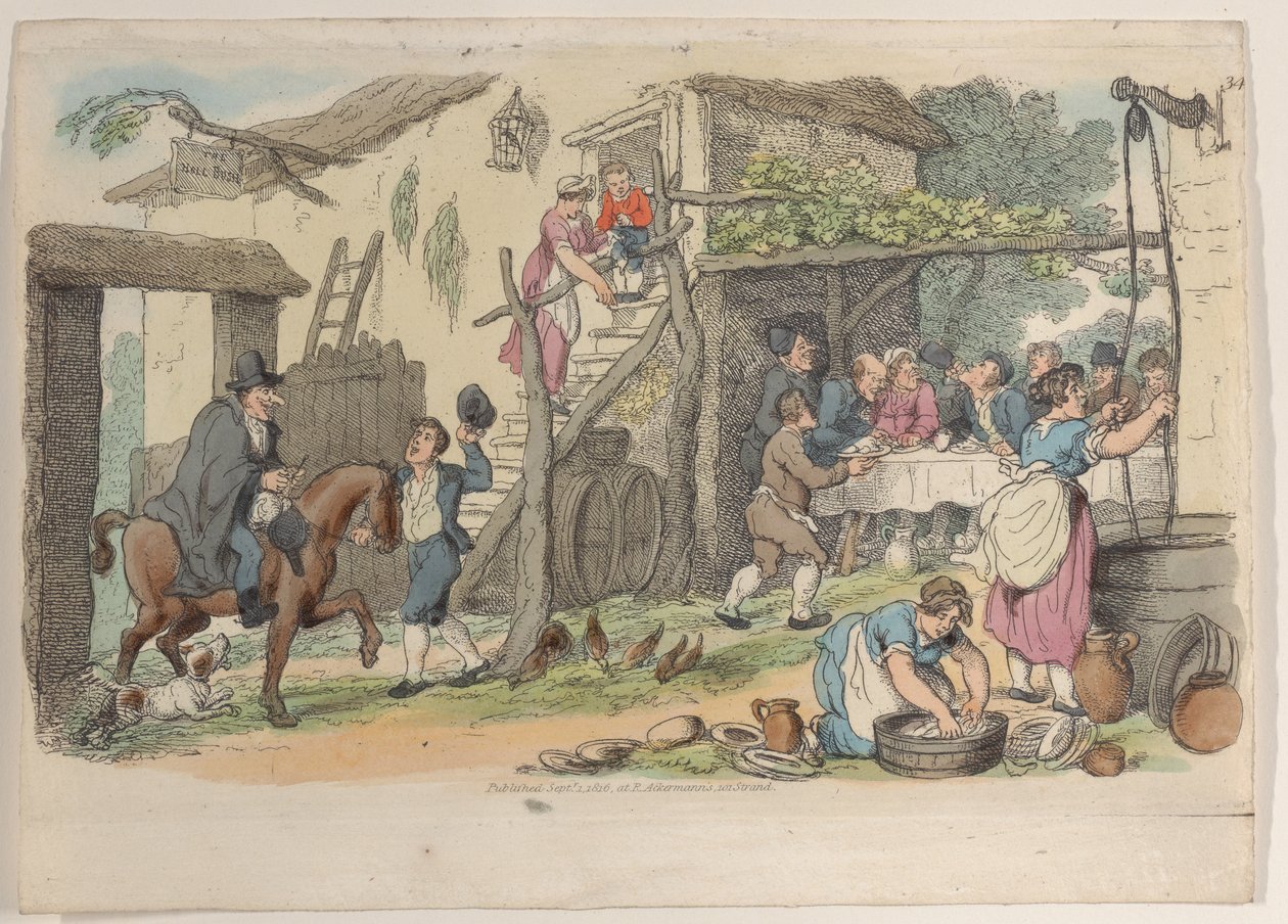 Placa 34, de World in Miniature, 1816., 1816. de Thomas Rowlandson