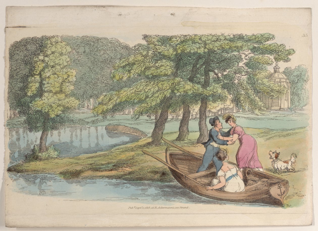 Placa 35, de World in Miniature, 1816., 1816. de Thomas Rowlandson