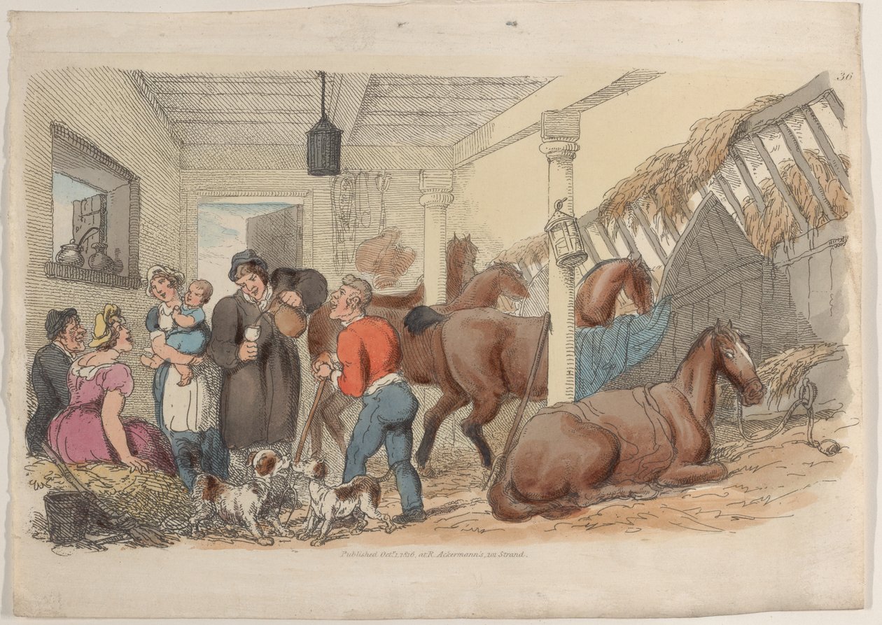 Placa 36, de World in Miniature, 1816., 1816. de Thomas Rowlandson