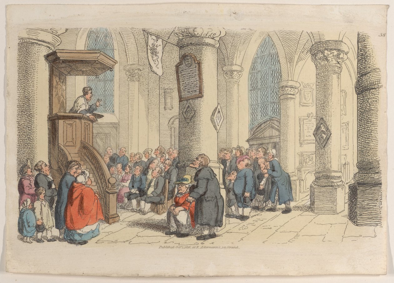 Placa 38, de World in Miniature, 1816., 1816. de Thomas Rowlandson