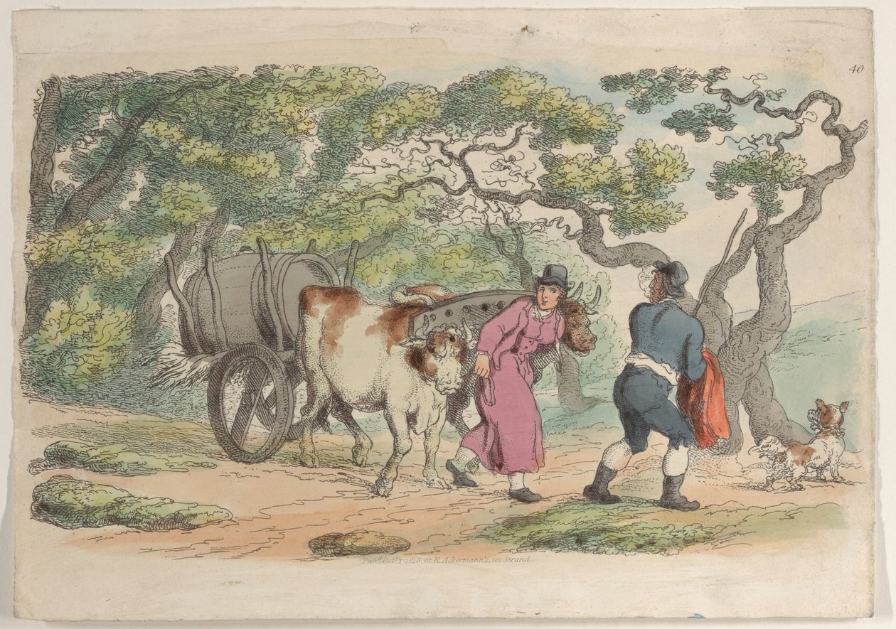 Placa 40, de World in Miniature, 1816., 1816. de Thomas Rowlandson