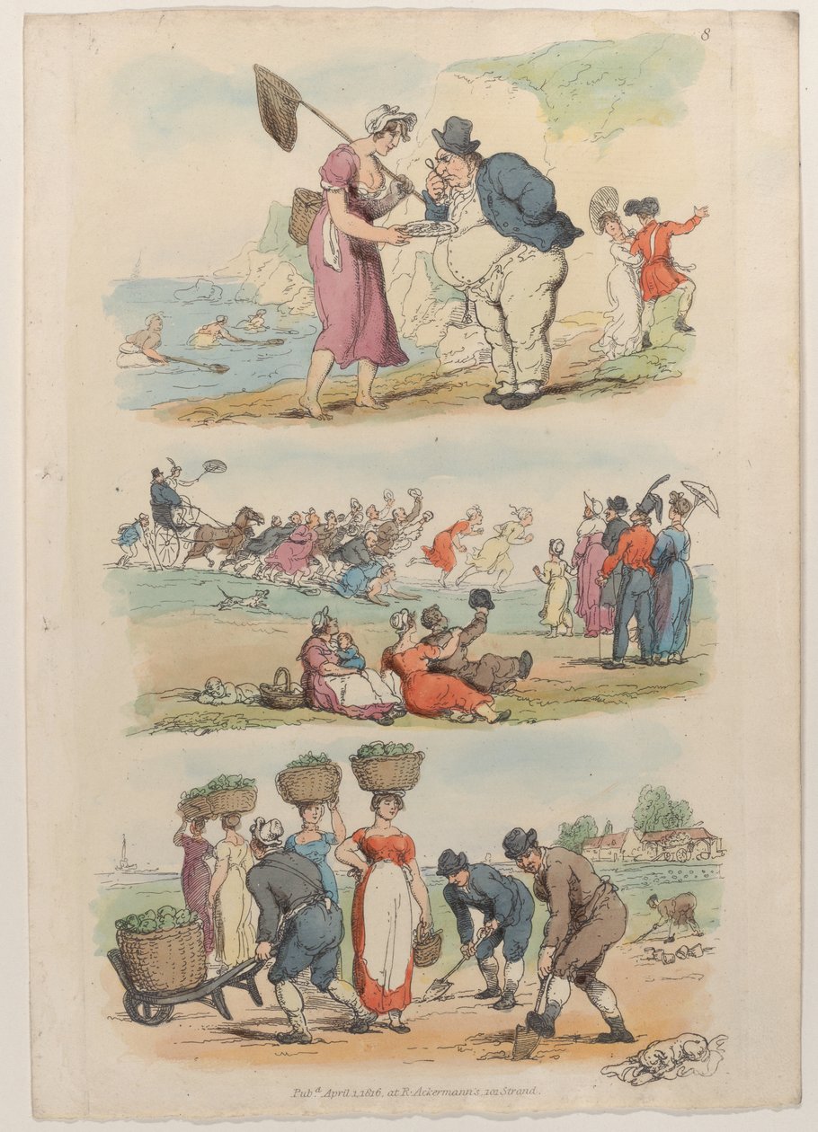 Placa 8, de World in Miniature, 1816., 1816. de Thomas Rowlandson