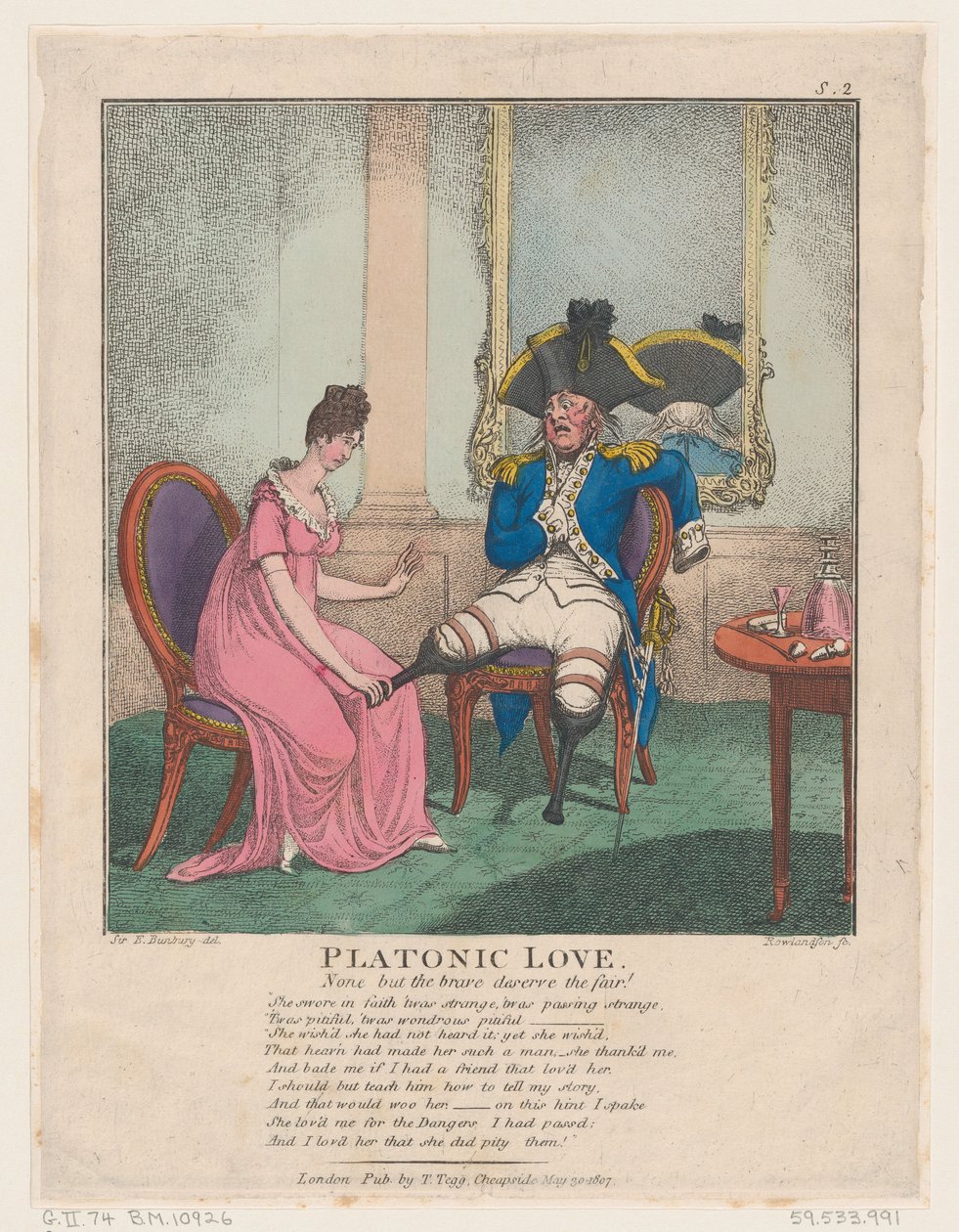 Platonic Love, 30 de Maio de 1807., 30 de Maio de 1807. de Thomas Rowlandson