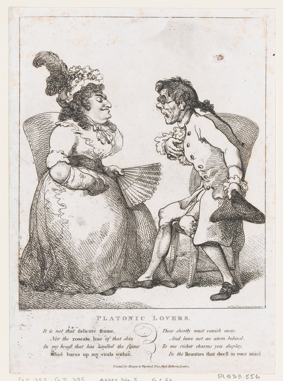 Amantes platônicos, 1º de agosto de 1797., 1º de agosto de 1797. de Thomas Rowlandson