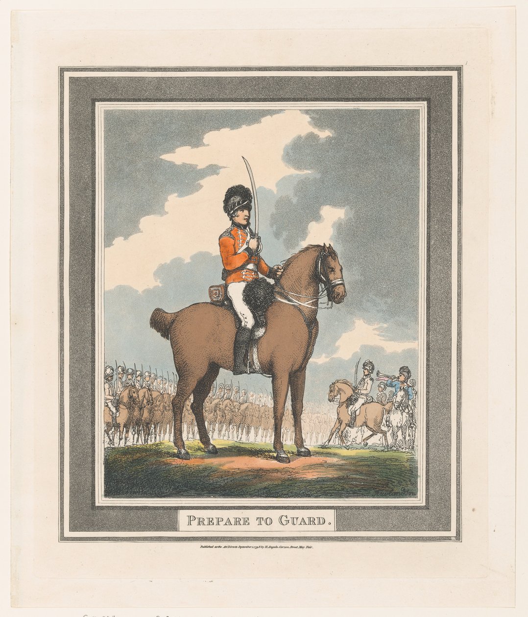 Prepare-se para Guardar, 1º de setembro de 1798., 1º de setembro de 1798. de Thomas Rowlandson