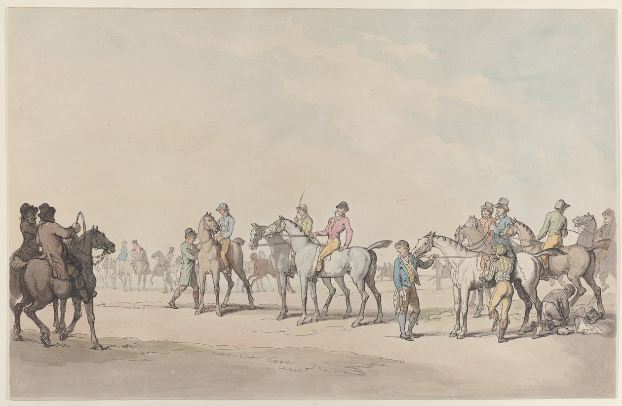 Preparação para a corrida de Thomas Rowlandson