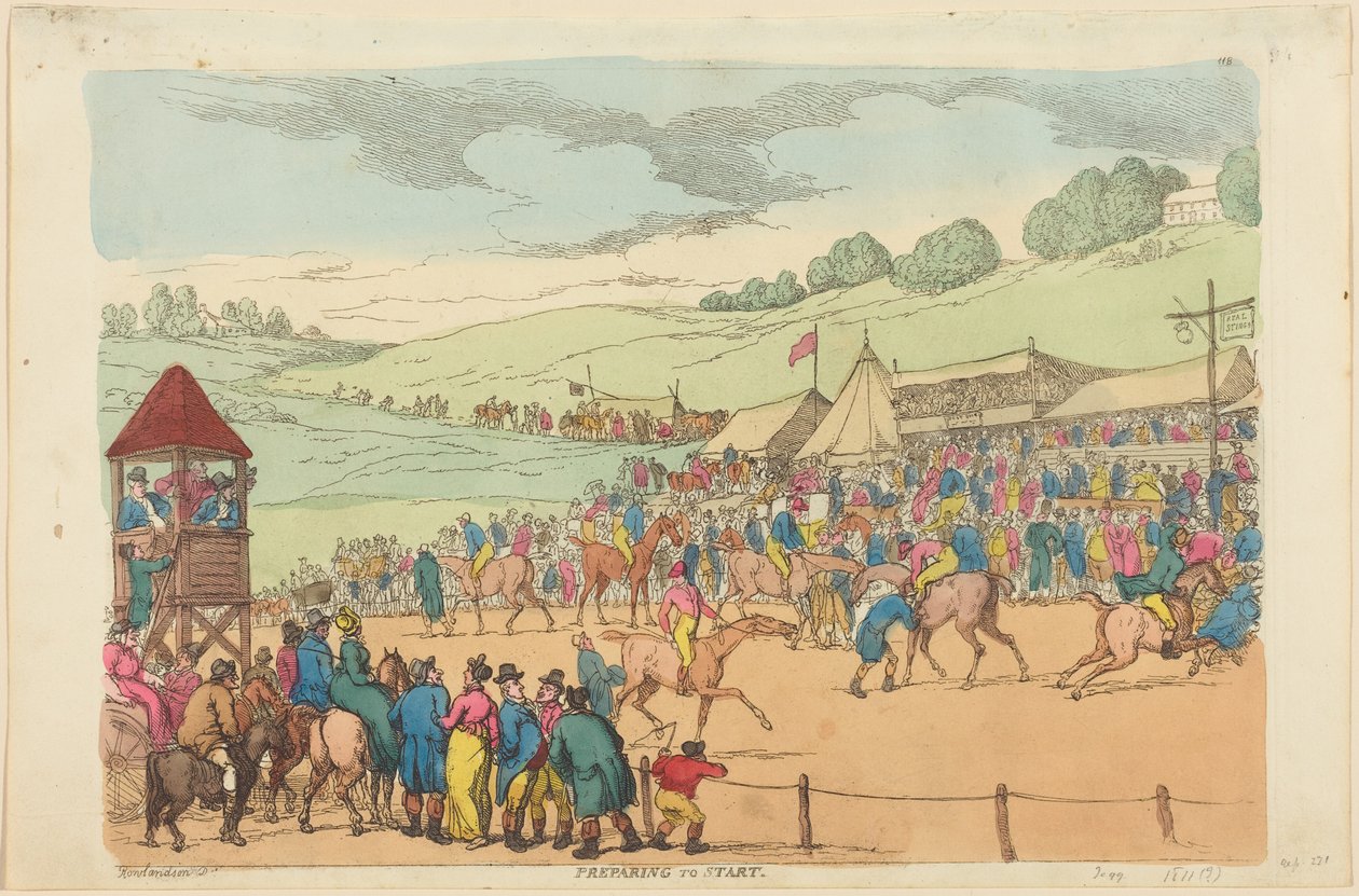 Preparação para começar de Thomas Rowlandson