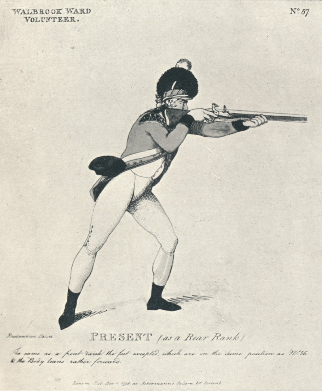 Presente como Rear Rank, 1798 1909 de Thomas Rowlandson