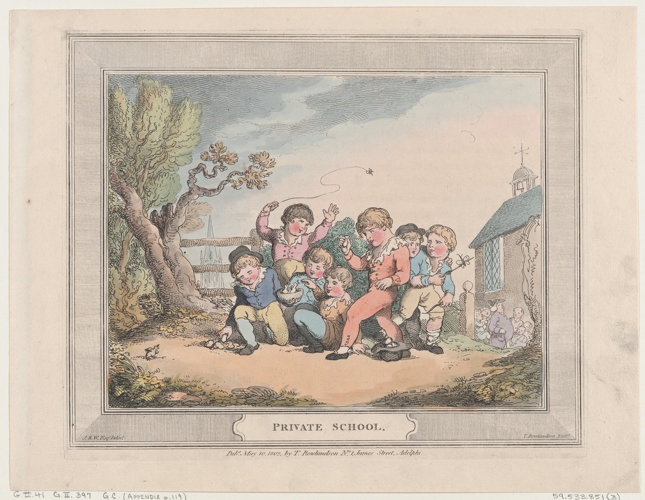 Escola Privada, 10 de maio de 1802., 10 de maio de 1802. de Thomas Rowlandson