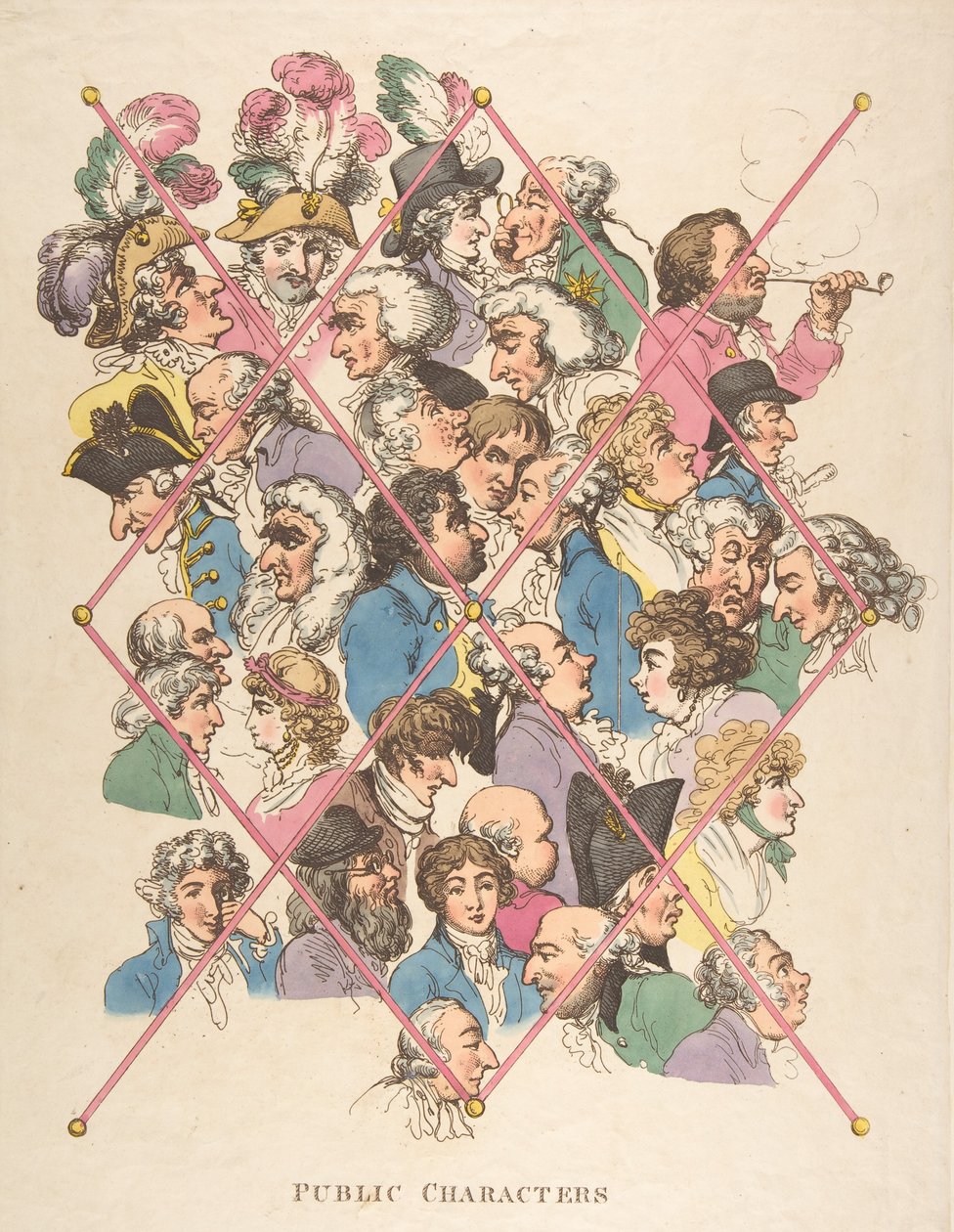 Personagens Públicos, 1º de abril de 1801., 1º de abril de 1801. de Thomas Rowlandson