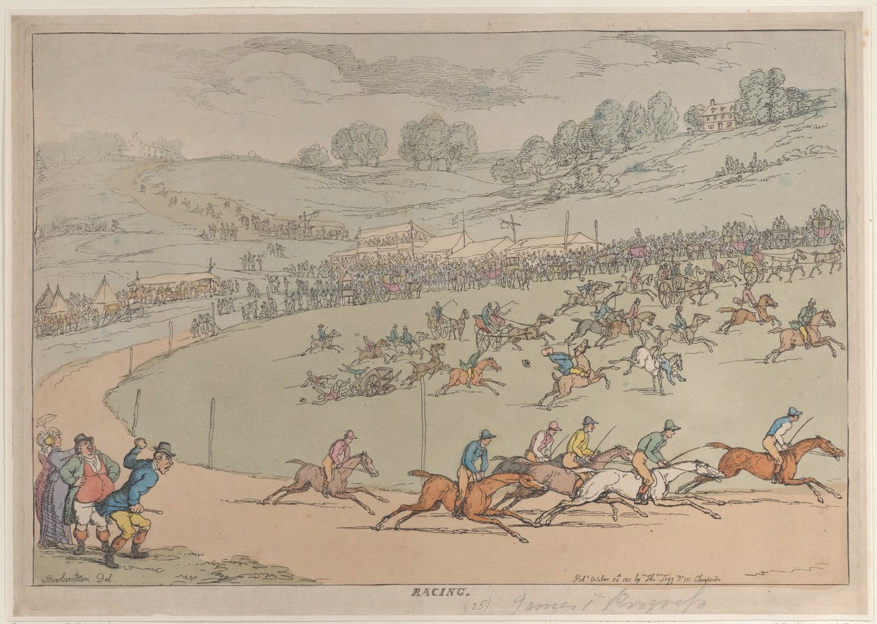 Racing, 20 de outubro de 1811., 20 de outubro de 1811. de Thomas Rowlandson