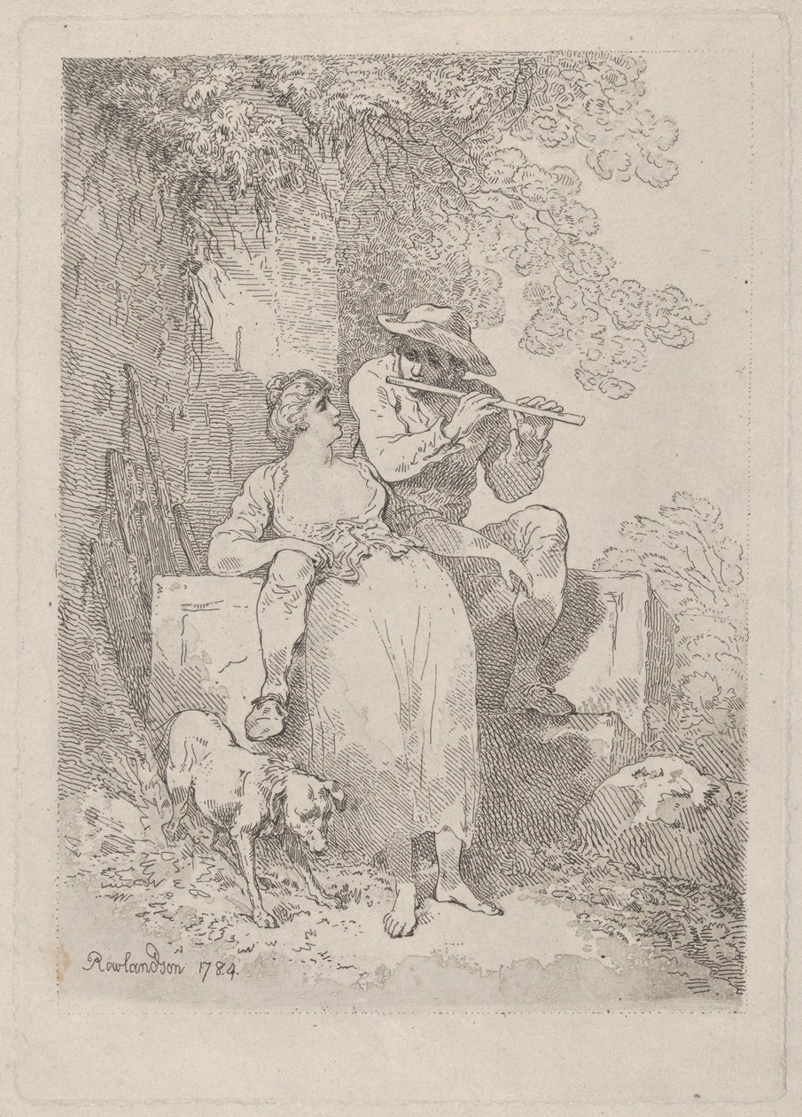 Descanse do trabalho em dias ensolarados, 1784-87., 1784-87. de Thomas Rowlandson