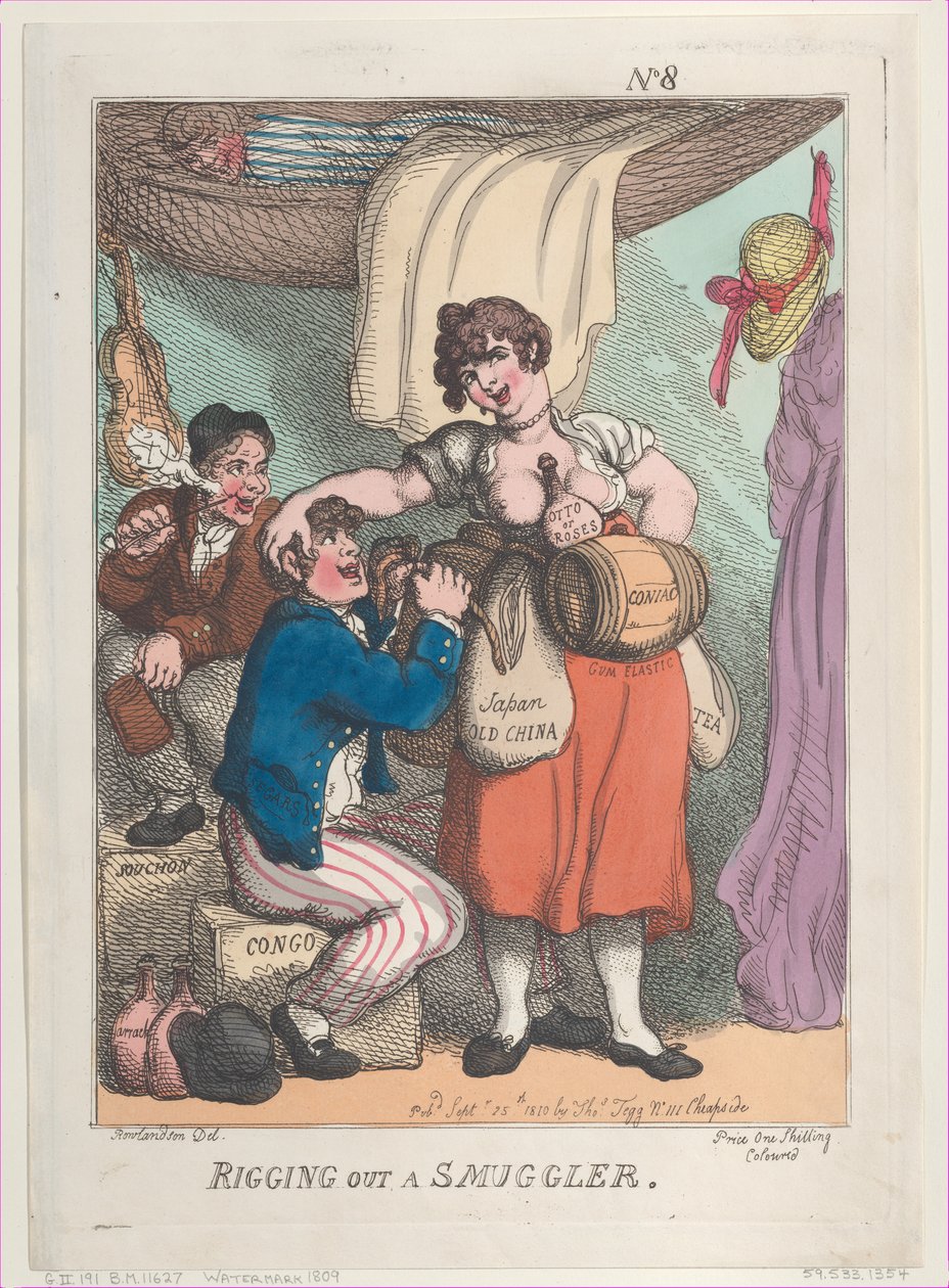 Armando um contrabandista, 25 de setembro de 1810., 25 de setembro de 1810. de Thomas Rowlandson
