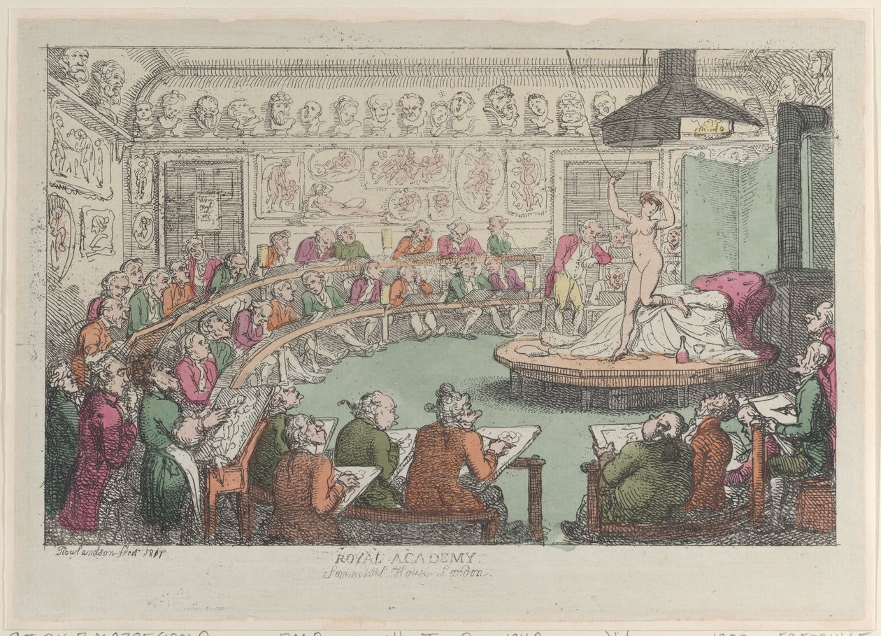 Royal Academy, Somerset House, Londres, 1801-11., 1801-11. de Thomas Rowlandson
