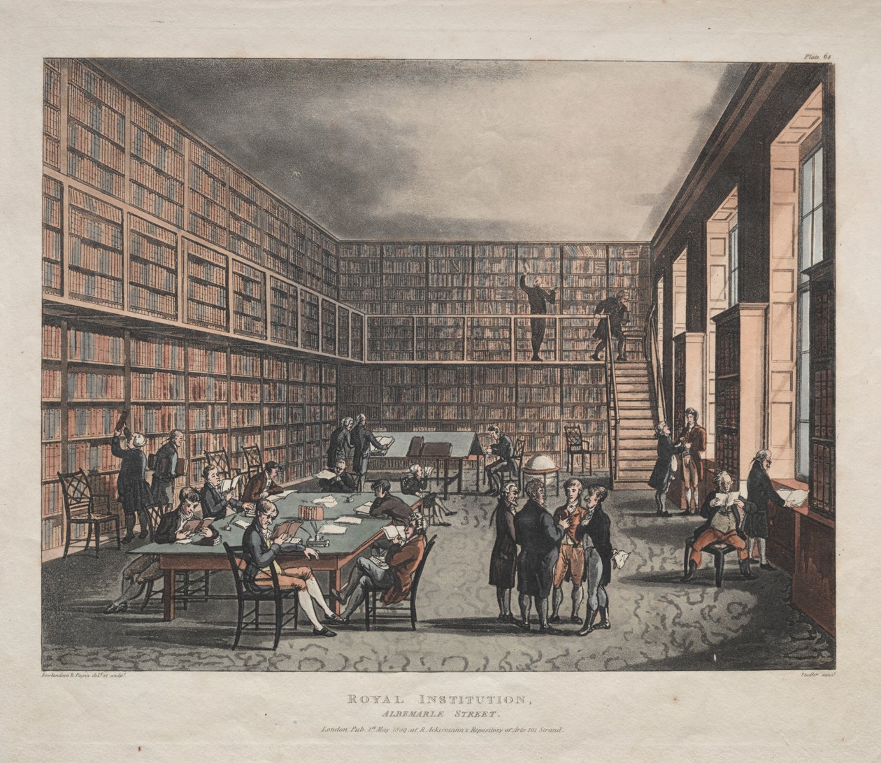 Instituição Real, Rua Albemarle de Thomas Rowlandson