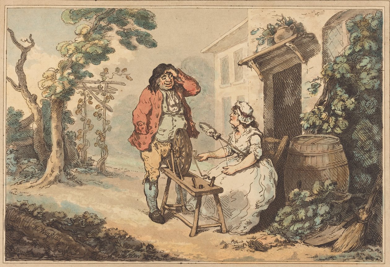 Namoro Rústico, 1785. de Thomas Rowlandson