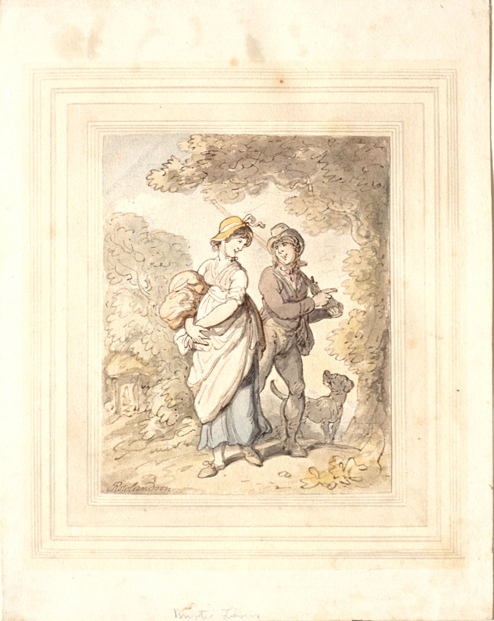 Amantes rurais de Thomas Rowlandson
