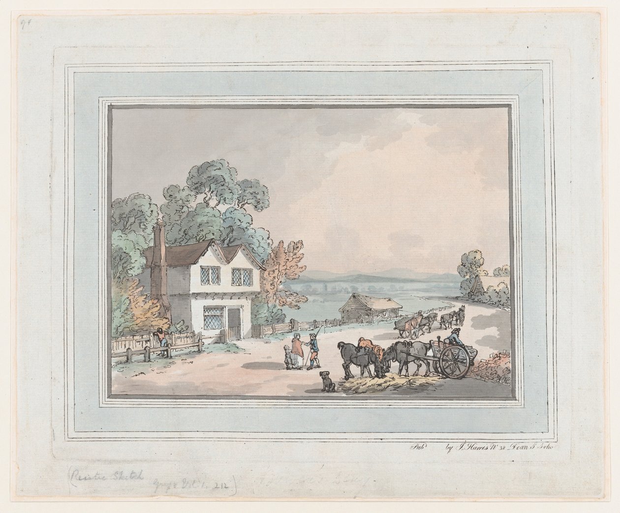 Esboço Rústico, 1787., 1787. de Thomas Rowlandson