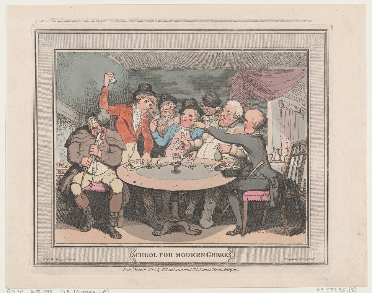 School for Modern Greeks, 10 de maio de 1802., 10 de maio de 1802. de Thomas Rowlandson