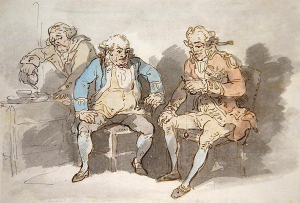 Divertimento Marítimo (caneta e tinta e aguarela sobre papel) de Thomas Rowlandson