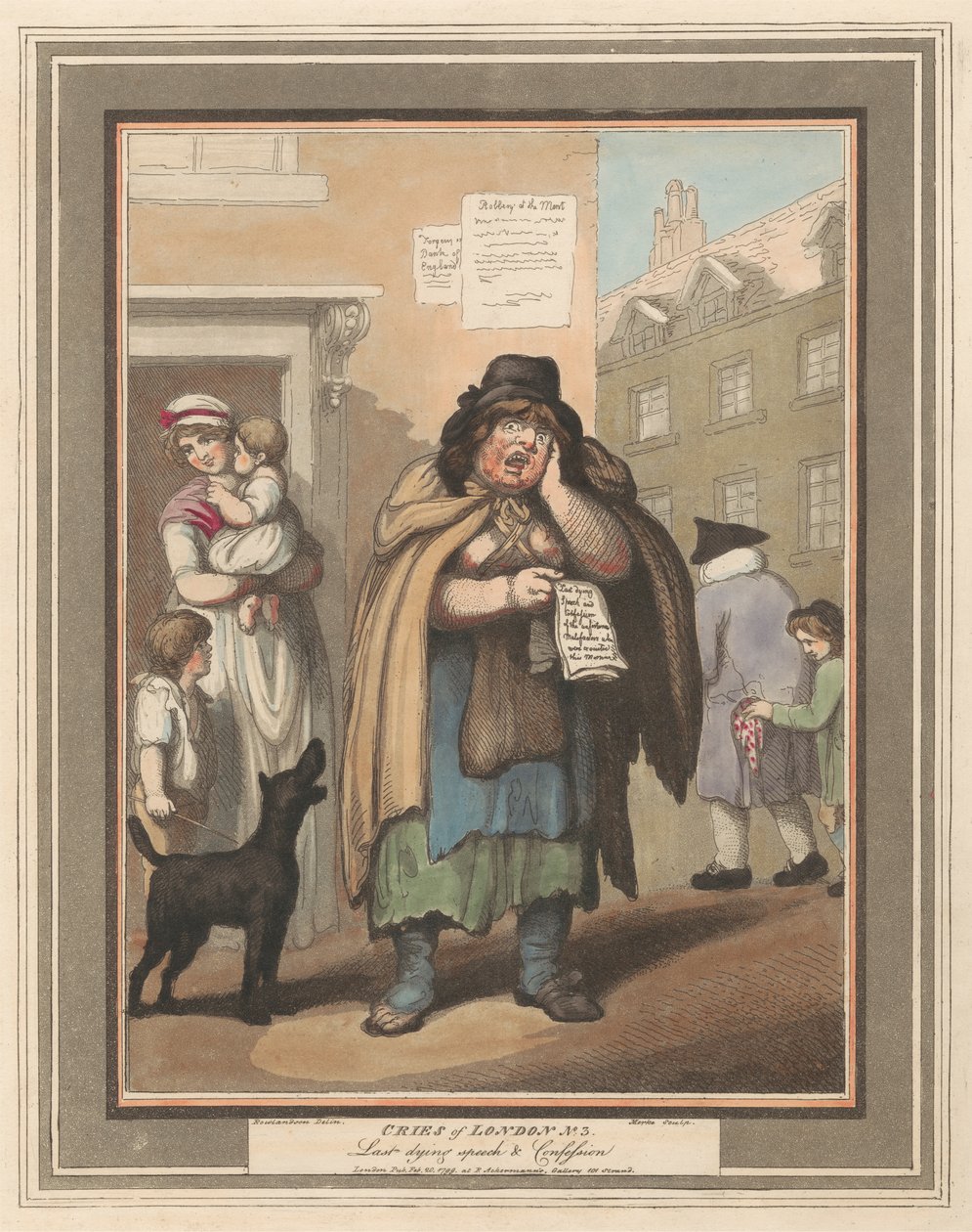 Conjunto de oito (3): Cries de Londres de Thomas Rowlandson