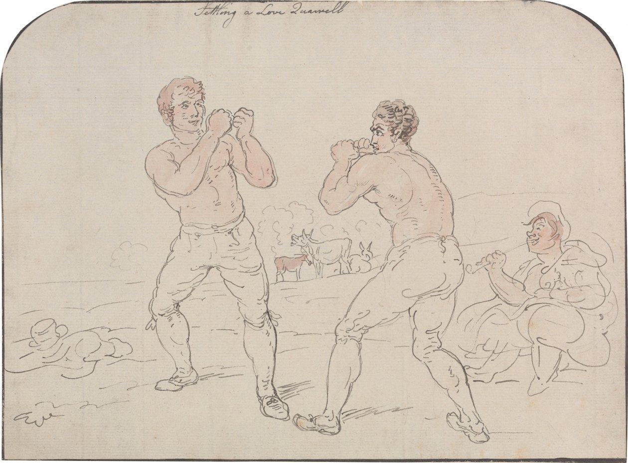 Resolver uma discussão amorosa de Thomas Rowlandson