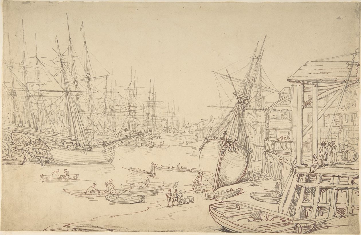 Estaleiro, Greenwich de Thomas Rowlandson