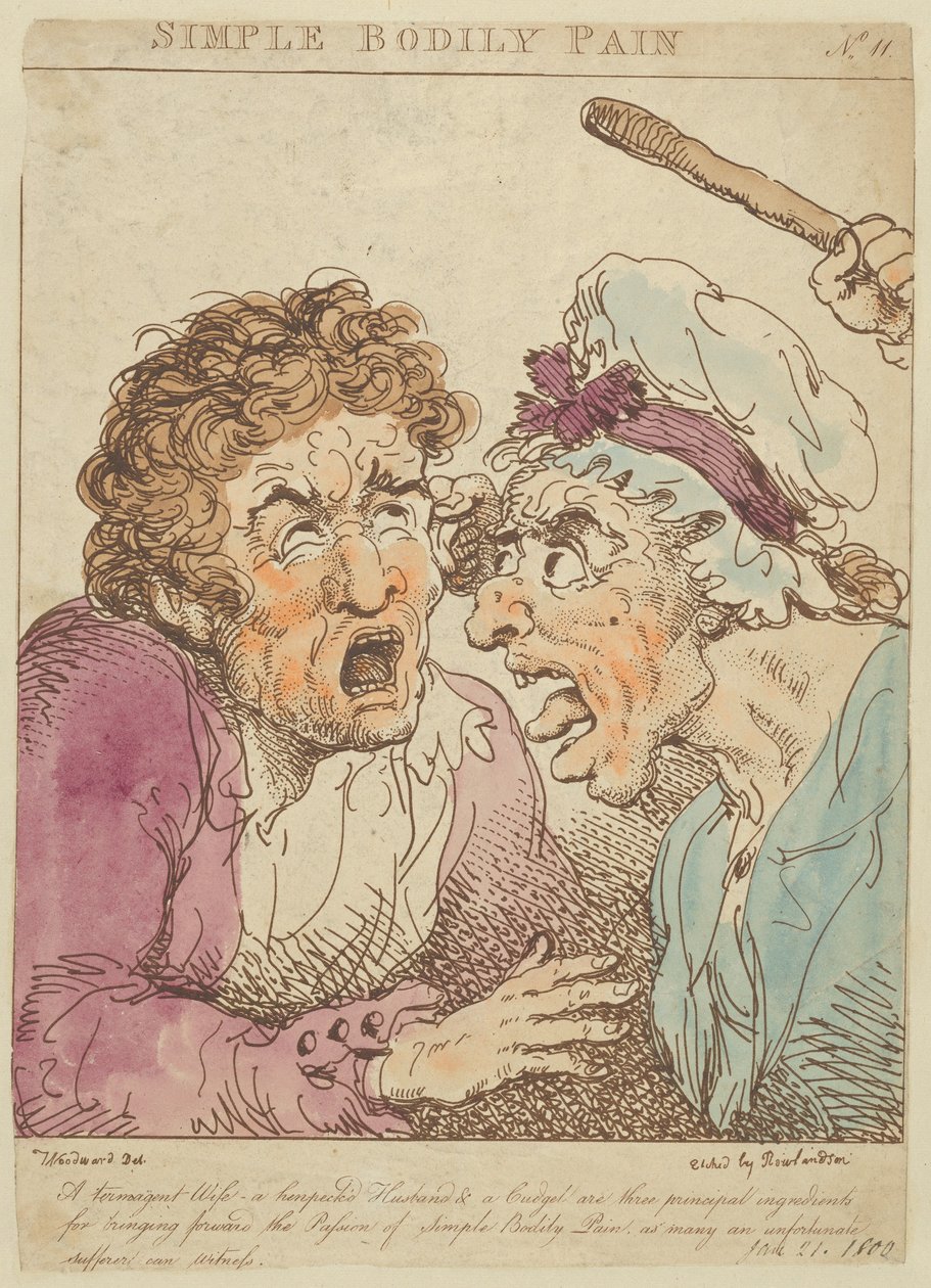 Dor Corporal Simples, 1800., 1800. de Thomas Rowlandson
