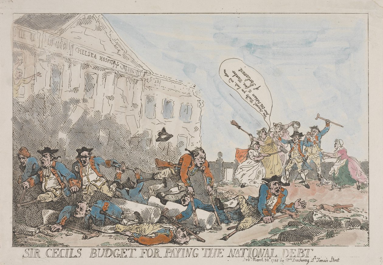 O Orçamento de Sir Cecil para o Pagamento da Dívida Pública de Thomas Rowlandson
