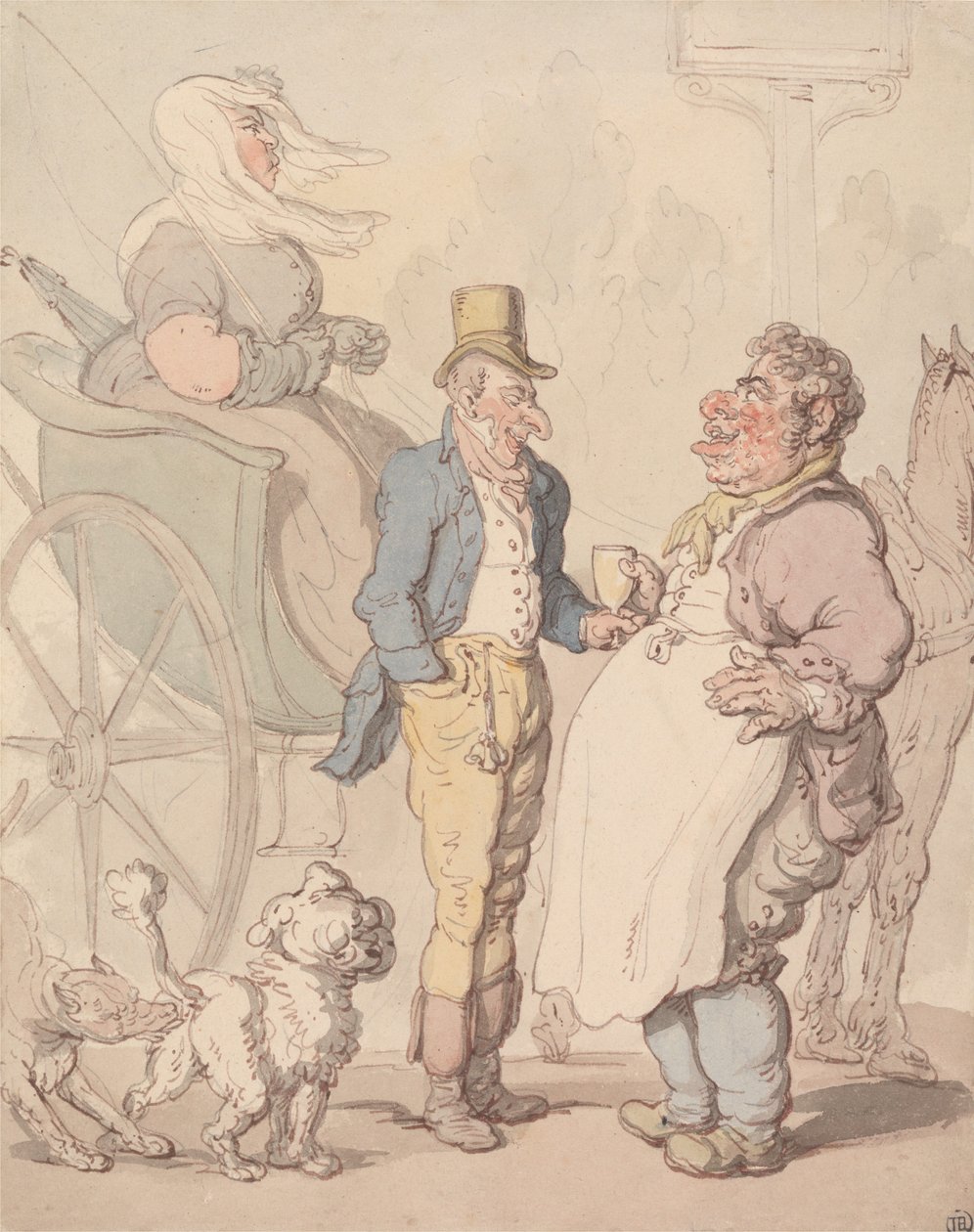 «Slender Billy»  A refrescar-se de Thomas Rowlandson
