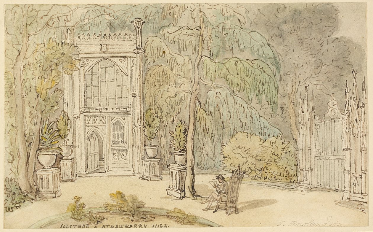 Solidão em Strawberry Hill de Thomas Rowlandson