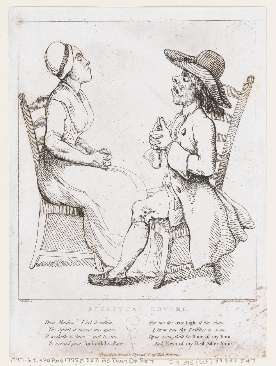 Amantes espirituais, 2 de janeiro de 1797., 2 de janeiro de 1797. de Thomas Rowlandson