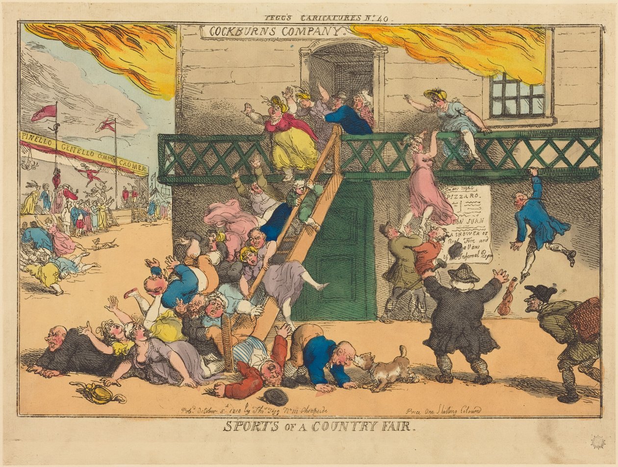 Desportos de uma feira rural de Thomas Rowlandson