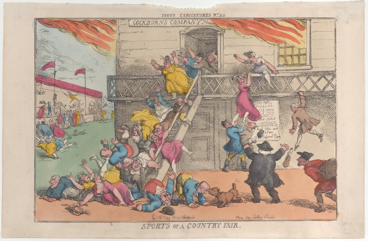 Sports of a Country Fair, 5 de outubro de 1810., 5 de outubro de 1810. de Thomas Rowlandson