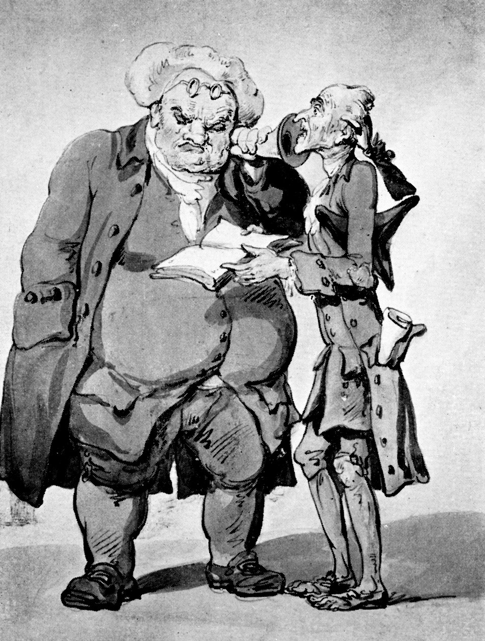 Poeta e editor faminto, final do século XVIII. de Thomas Rowlandson