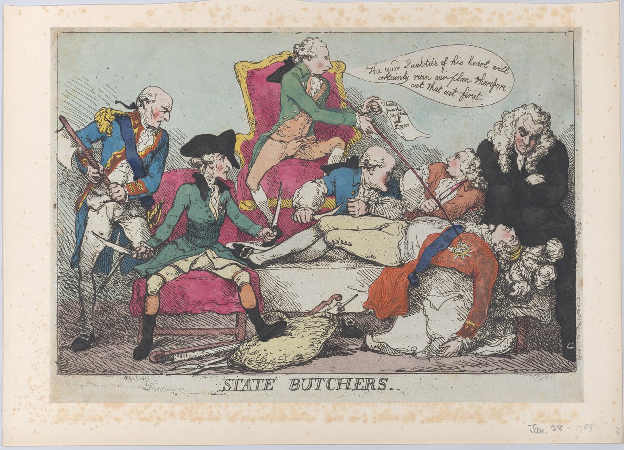 Açougues do Estado, 28 de janeiro de 1789., 28 de janeiro de 1789. de Thomas Rowlandson