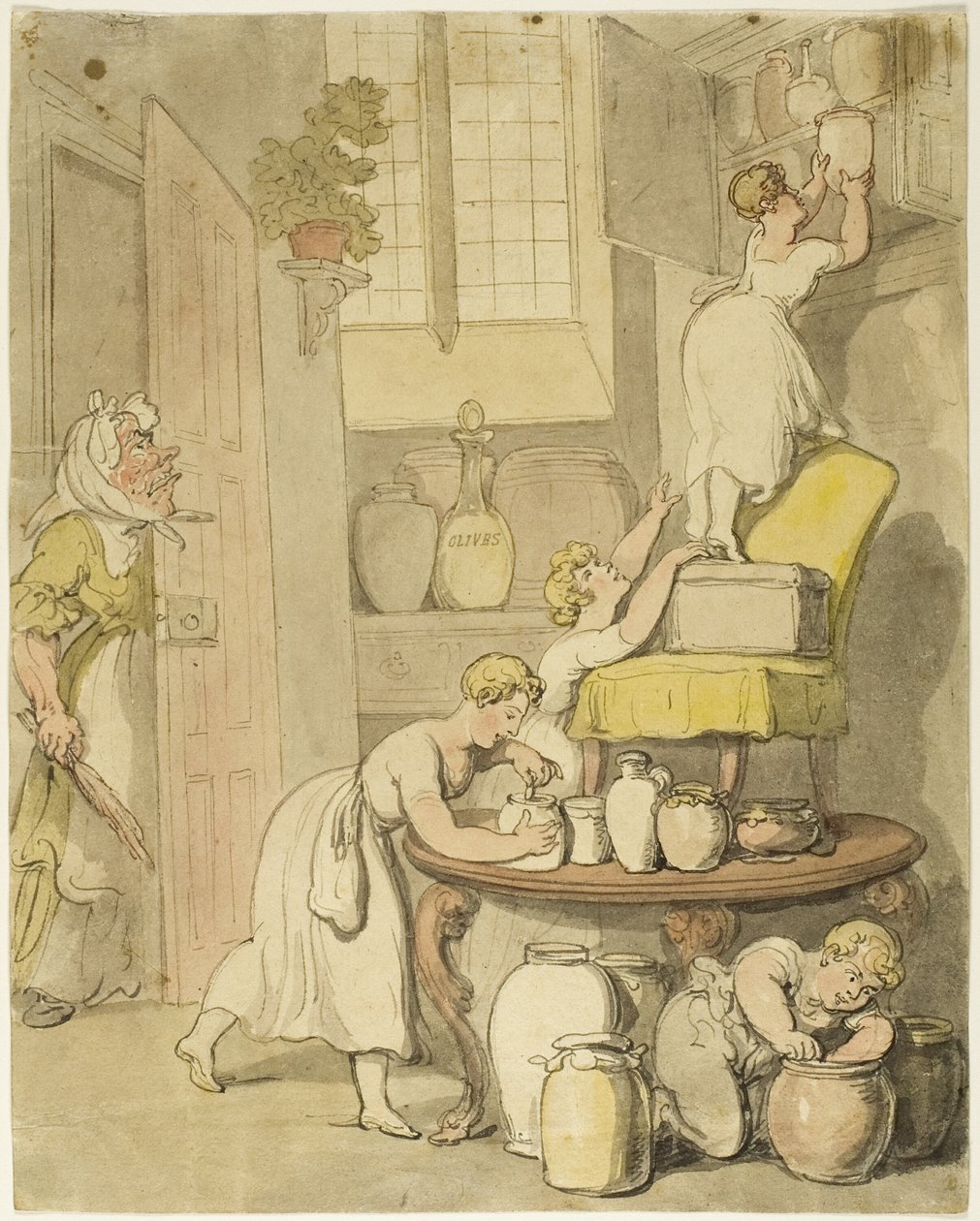 Roubando as conservas de Thomas Rowlandson
