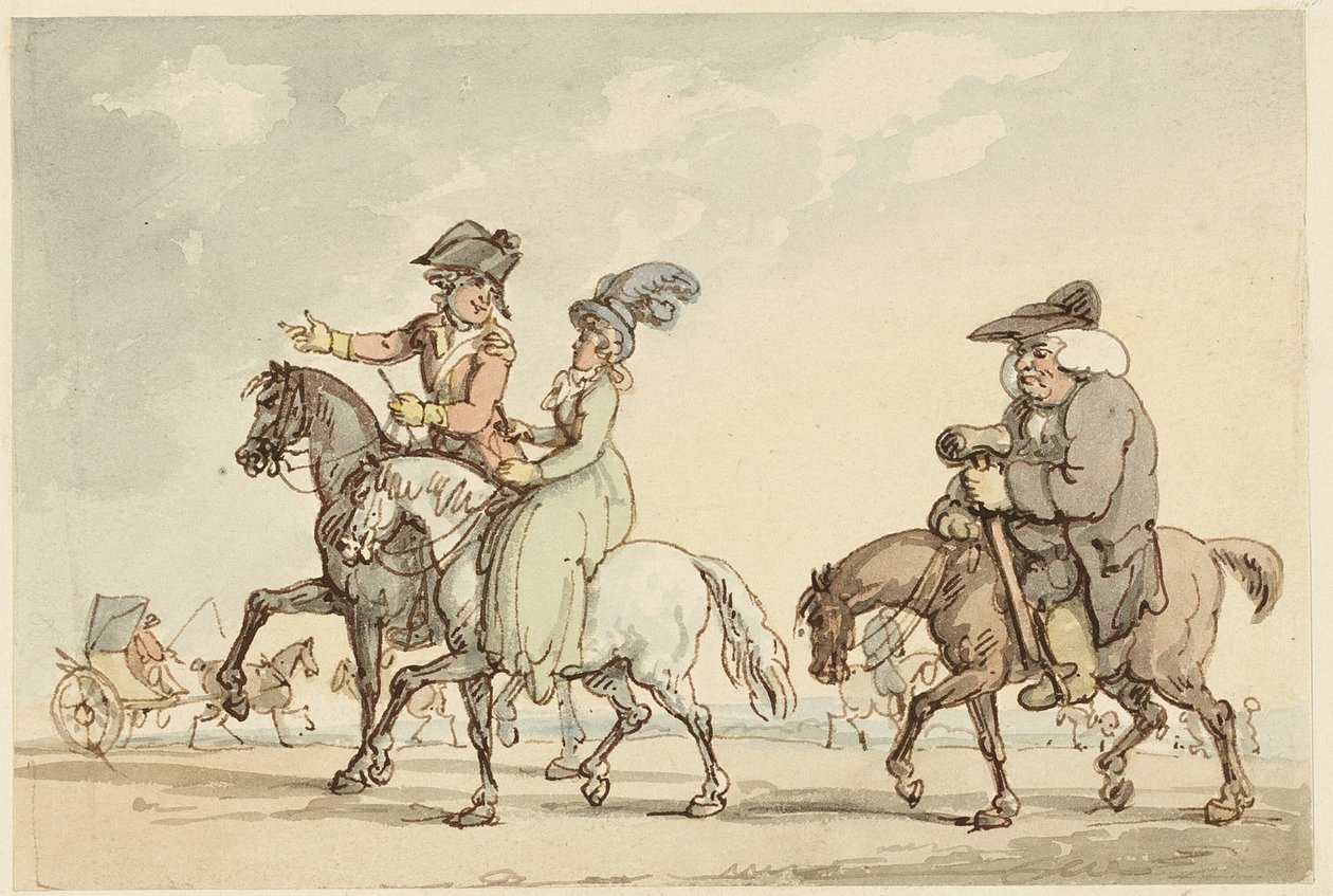Estudo para o conforto do banho de Thomas Rowlandson