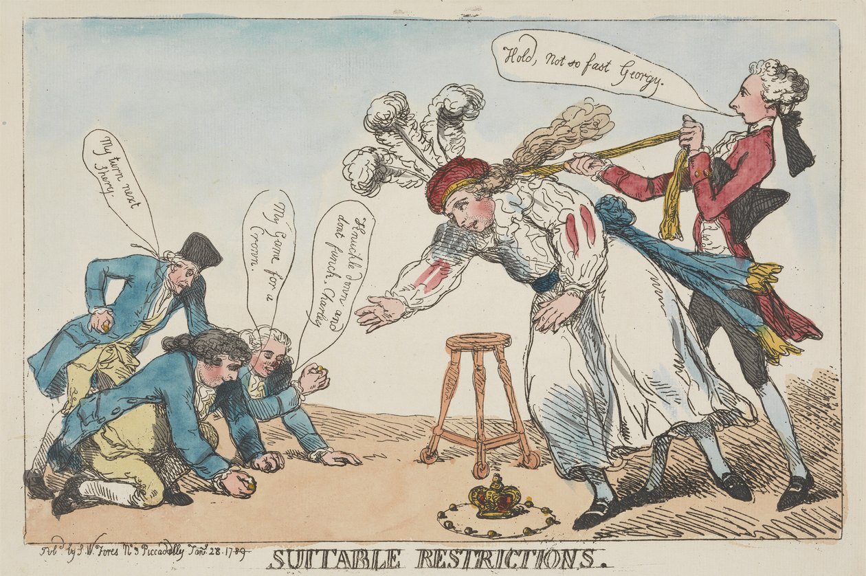 Restrições adequadas de Thomas Rowlandson