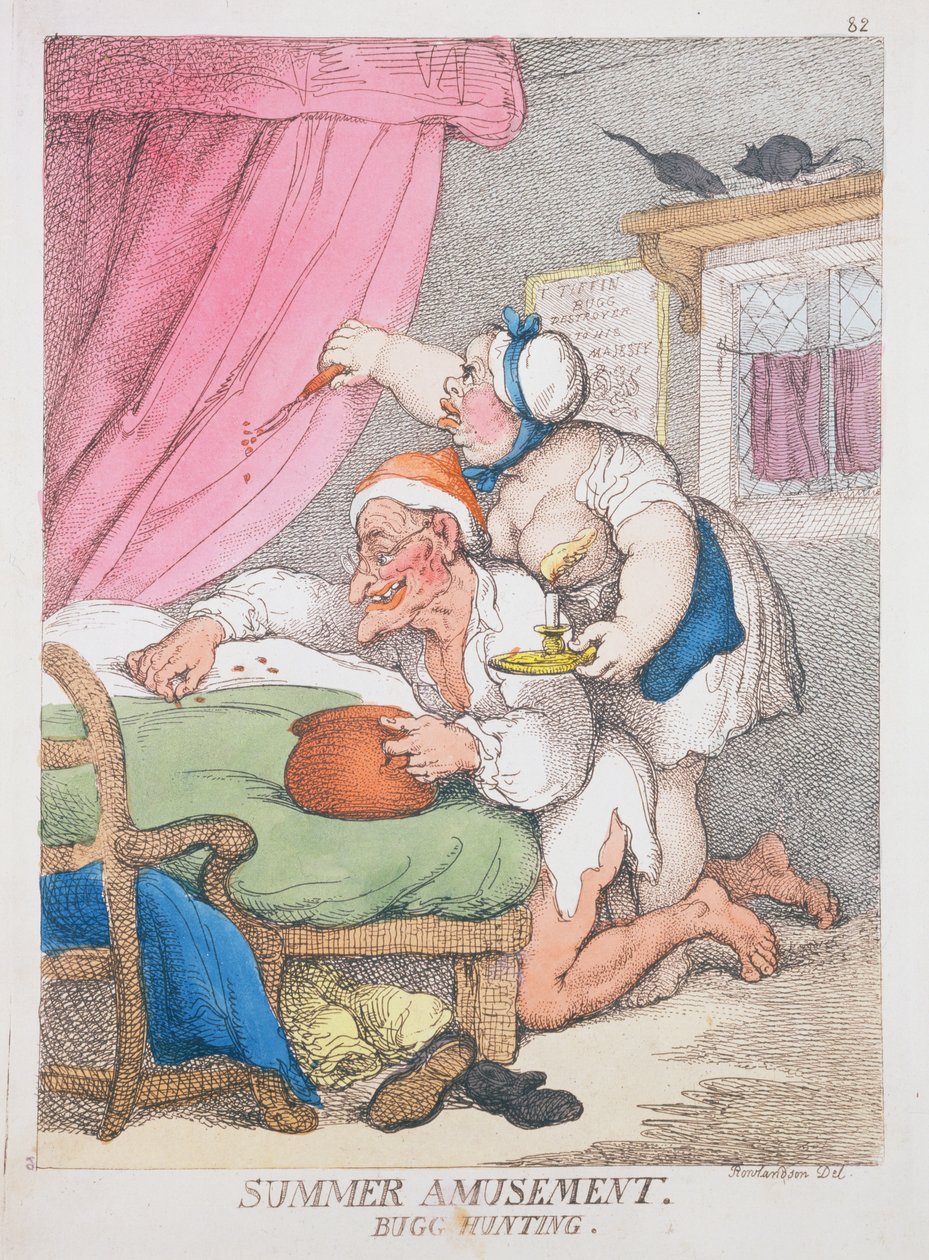 Diversão de verão. Caça Bug de Thomas Rowlandson