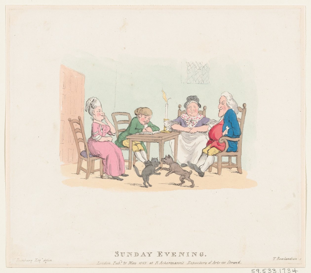 Domingo à noite, 21 de maio de 1803., 21 de maio de 1803. de Thomas Rowlandson