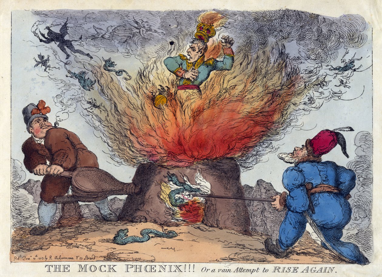 A FÉNIX SIMULADA! Ou uma tentativa vã de RISE AGAIN de Thomas Rowlandson