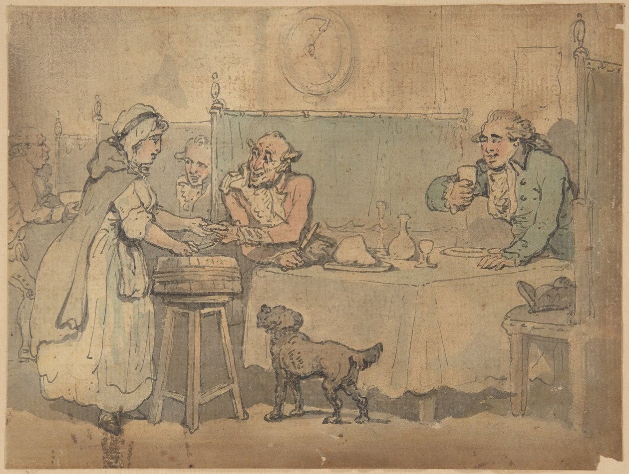 Cena numa taberna de Thomas Rowlandson