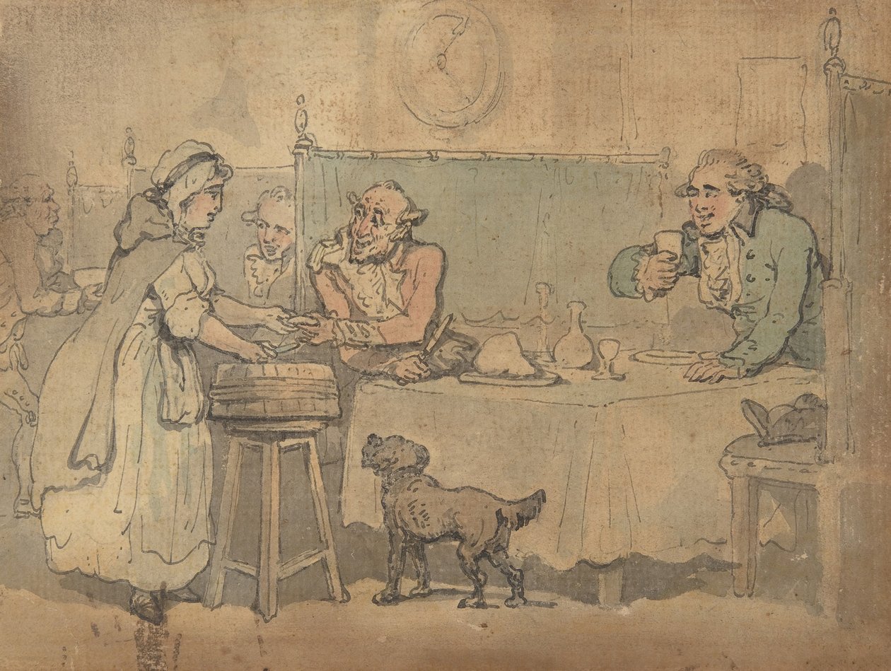 Cena da taverna, 1780-1827. de Thomas Rowlandson