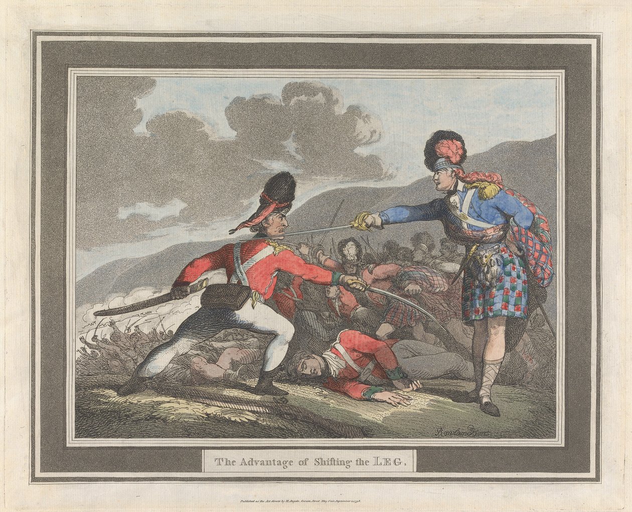 A vantagem de mudar a perna de posição de Thomas Rowlandson