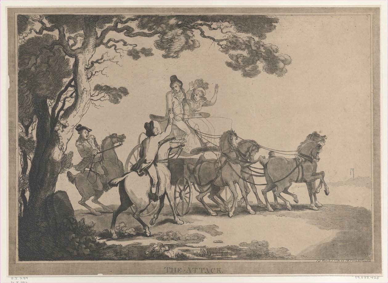 O Ataque, 1º de março de 1791., 1º de março de 1791. de Thomas Rowlandson